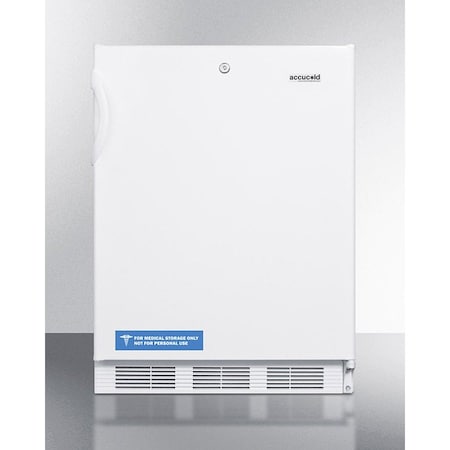 Summit Appliance Div. Summit-ADA Comp Refrigerator-Freezer WH For Built-In Cycle Defrost, DLX Interior CT66LWBIADA